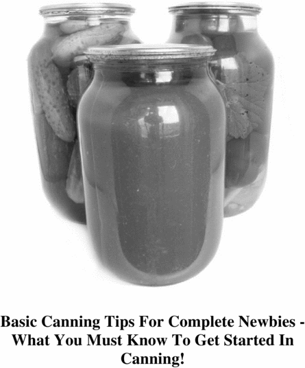 Product picture Basic Canning Tips For Complete Newbies